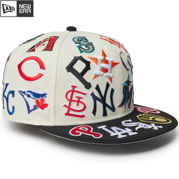 即日出荷 newera ニューエラ ベースボールキャップ アジャスター メジャーロゴ 刺繍 950 MLB ALL OVER CHR BLK  14307454 era24fw | 野球用品専門店 ベースマン全国に野球用品をお届けするインターネット通販！